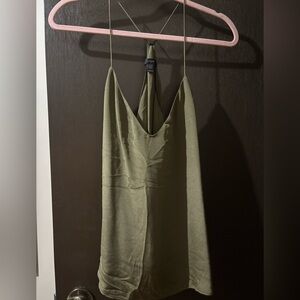 J. Crew Olive Halter Top
